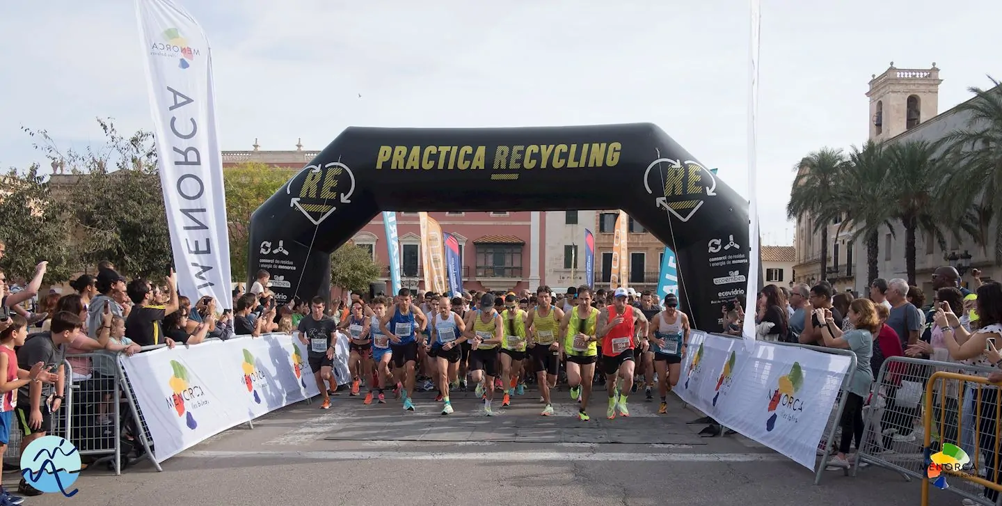 maratón de 10 km y medio maratón de Menorca